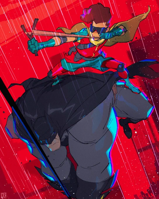 PIGGYBAT RIDE - #Batman #carriekelley #darkknight #animation #dccomics