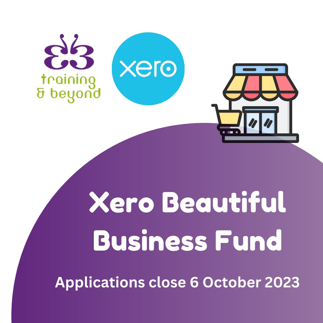 TrainingBeyond's tweet photo. Last chance to apply for your share in NZ$750,000 of funding as part of the Xero Beautiful Business Fund. 🎉

Applications are open until 6 October 2023. 💥

Find out more: https://t.co/KIONEcVSpL

#Bookkeeper #XeroTraining #Xero #SmallBusiness #XBBF https://t.co/MJHFm801FW