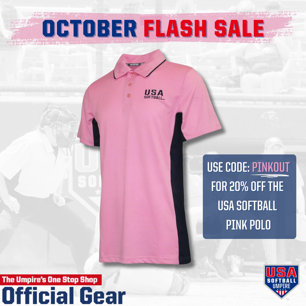Join USA Softball #BluesAcrossAmerica 🇺🇸 by 𝙬𝙚𝙖𝙧𝙞𝙣𝙜 𝙥𝙞𝙣𝙠 to spread #BreastCancerAwareness through the month of October 💗

Use code 'PINKOUT' for 20% off — Sale ends 10/10❕

🔗 go.usasoftball.com/3tgPf3T