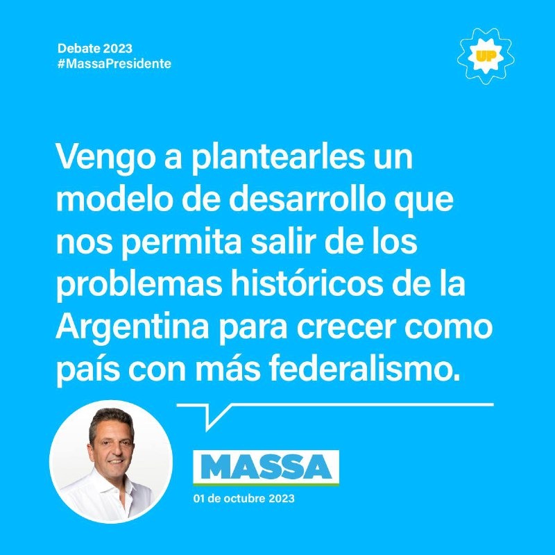 - <a href="/SergioMassa/">Sergio Massa</a>
#MassaPresidente
#Debate2023