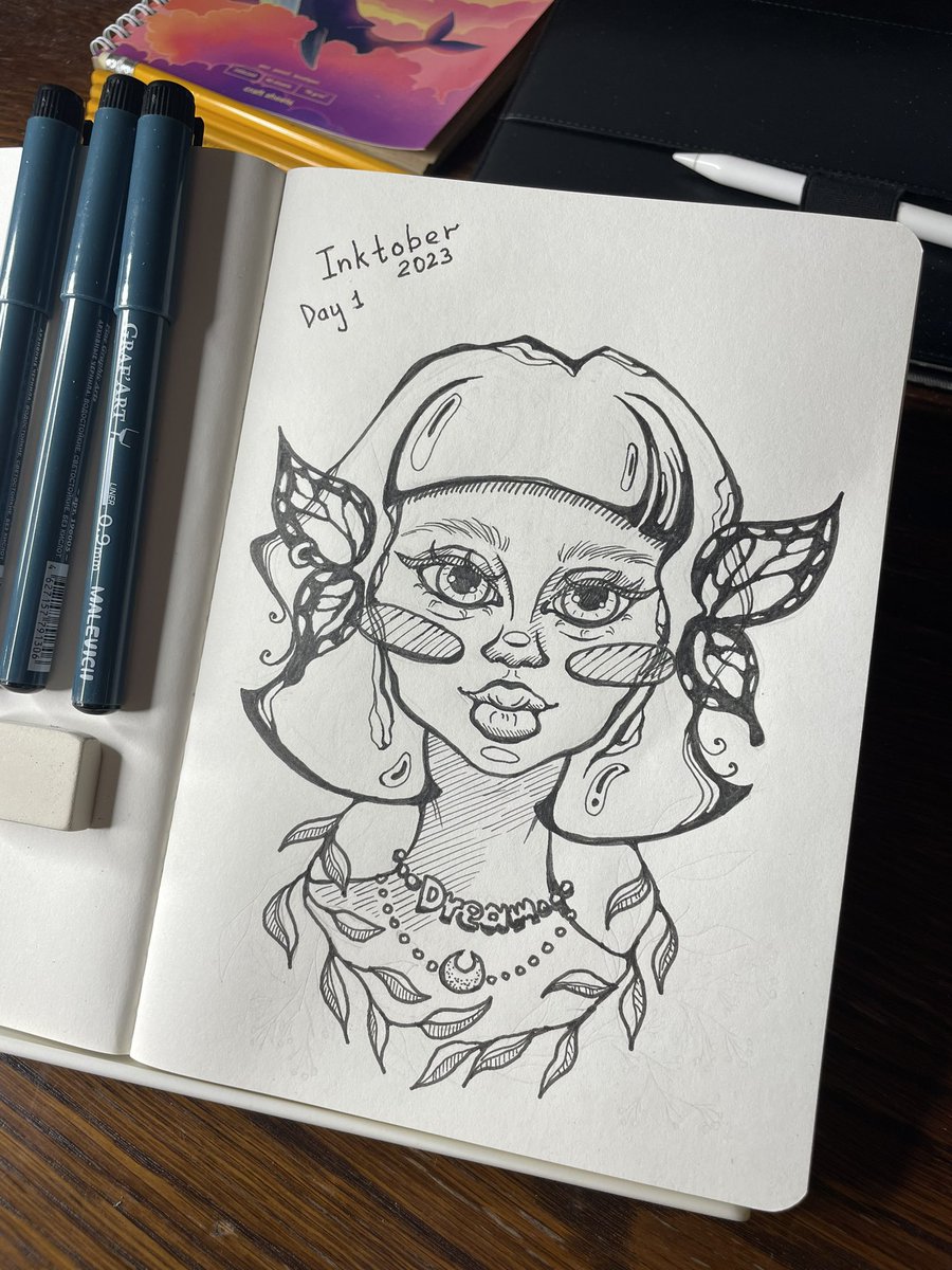 Yana_Kleva's tweet photo. GN 🐾
Spontaneously decided to take part in Inktober 🖤
#inktober2023 #inktober2023dream #kleva_art https://t.co/V87QUSDY1d