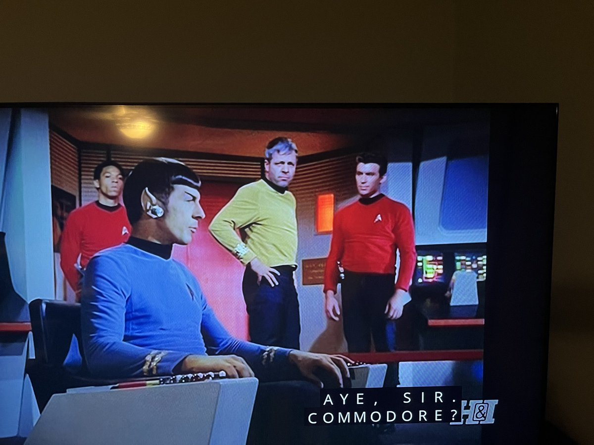 rjhierl's tweet image. Mr Montgomery let’s an old, exhausted Commodore in a state of shock punch him out. 
He should definitely be reduced two steps in rank. 
 #AllStarTrek #TheDoomsdayMachine