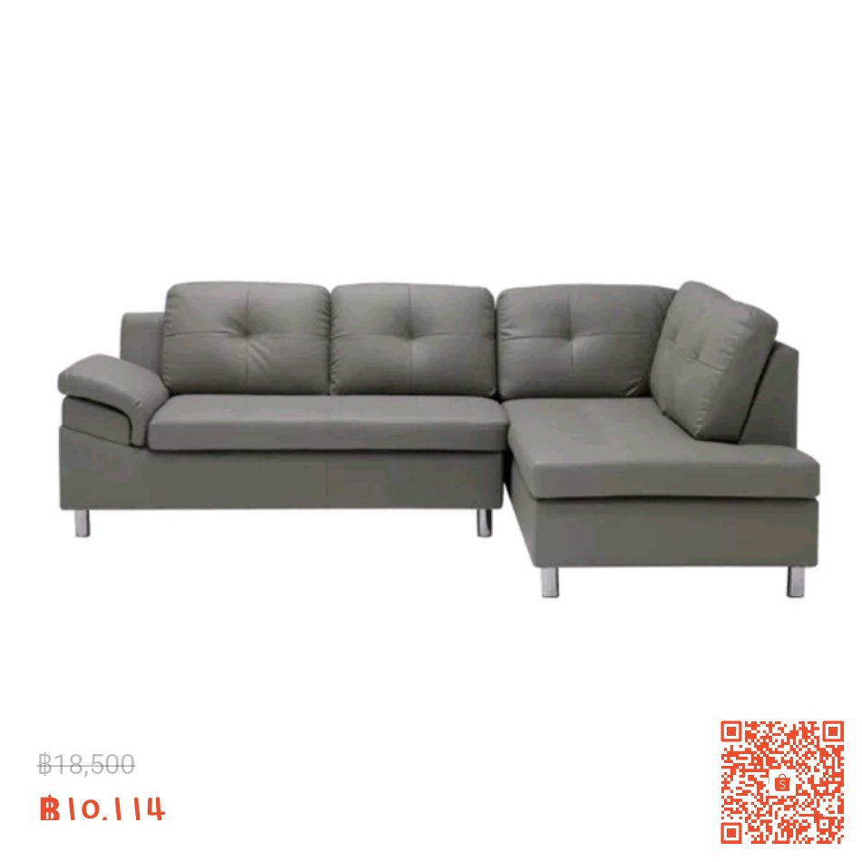ลองเข้ามาดูสินค้า [กทม. 3-5 วัน ส่ง] SB Design Square โซฟาเข้ามุมขวา รุ่น Trumble สีเทา (240x179x82 ซม.) แบรนด์ KONCEPT FURNITURE ลดราคา 45% เหลือ ฿10,114 เท่านั้น! ซื้อได้ในแอป Shopee ตอนนี้เลย! shope.ee/4KrcYLccpl?sha…