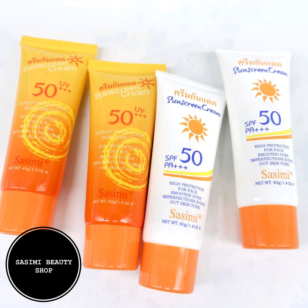 เข้ามาตรวจสอบ SASIMI Sunscreen Cream ครีมกันแดด SPF50PA+++ ในราคา ฿18 - ฿35 ที่ช้อปปี้เลยตอนนี้! shope.ee/7UoeK3G3ql?sha…