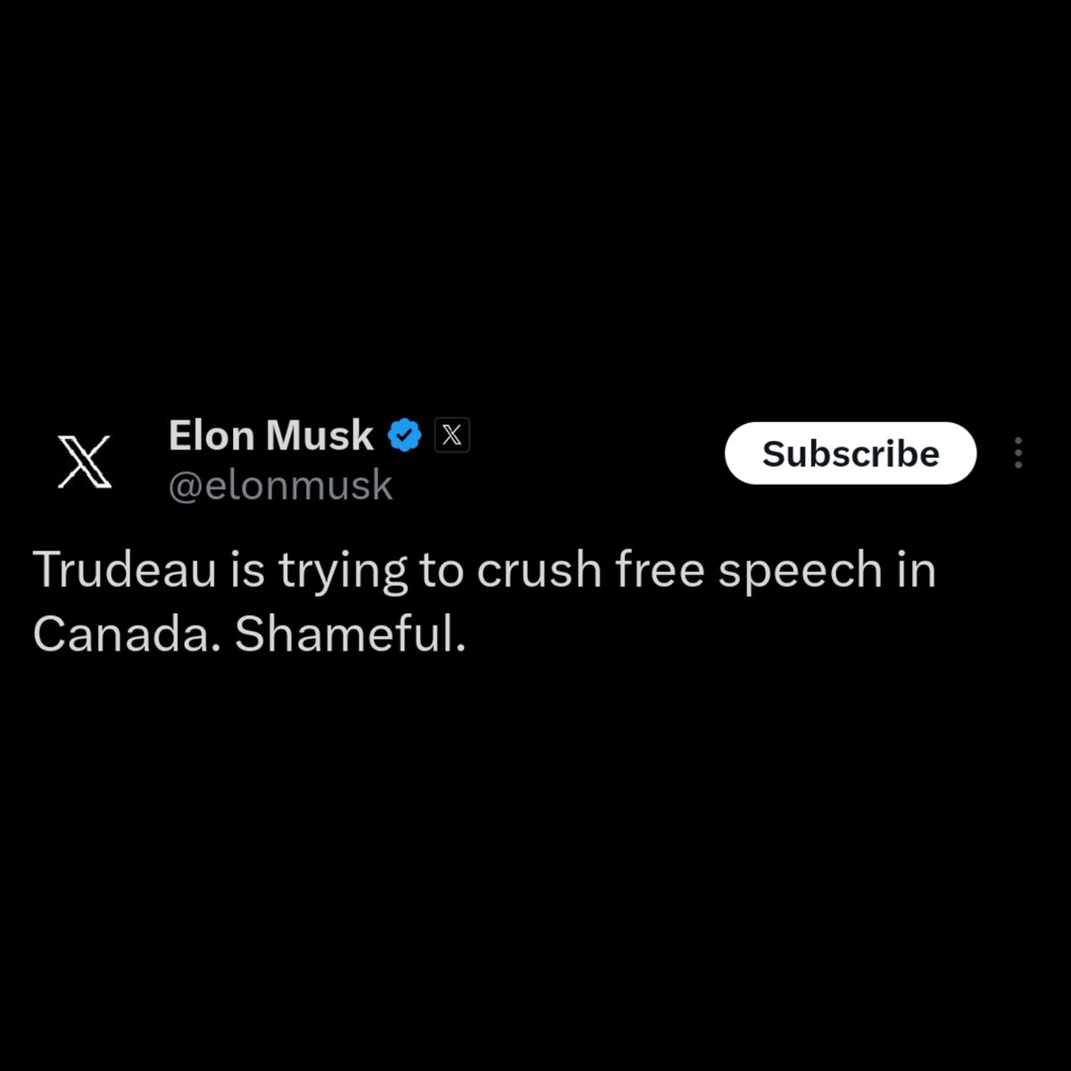 MarkCarney_Ego's tweet photo. Let me be clear, @ElonMusk is far-right anti-trans climate denying fascist.

That's why we're using Bill C-11 to ban his posts, so they aren't visible to Canadians.

I don't want my citizens hearing people say that I'm censoring free speech, whether it's true or not. https://t.co/tU7vWY2g2Q