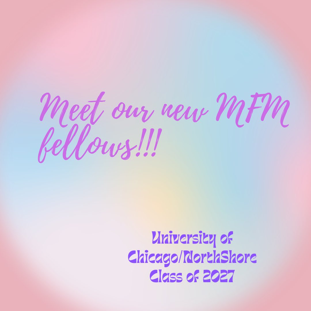 University of Chicago MFM Fellowship tweet media