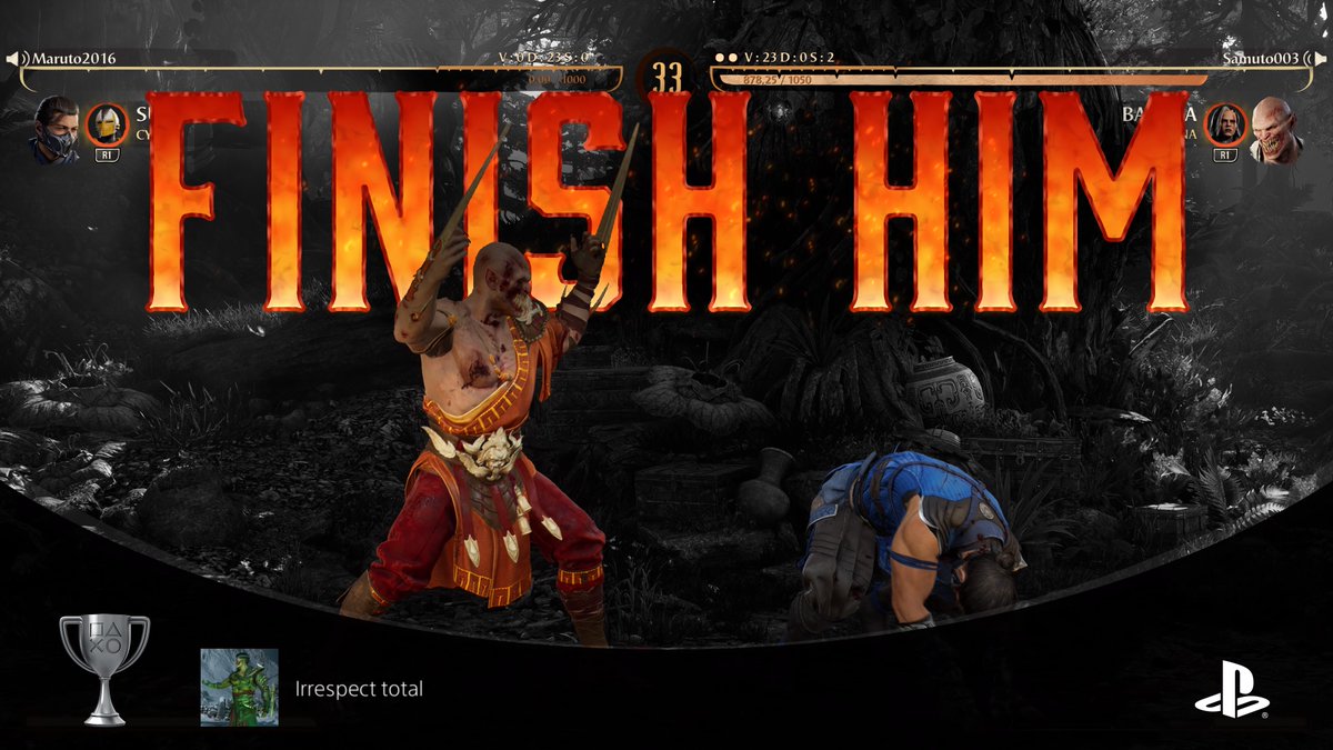 samTaillefer's tweet photo. Mortal Kombat™ 1
Irrespect total (SILVER)
#PlayStationTrophy #PS5Share, #MortalKombat1 https://t.co/vvqj7jNo33