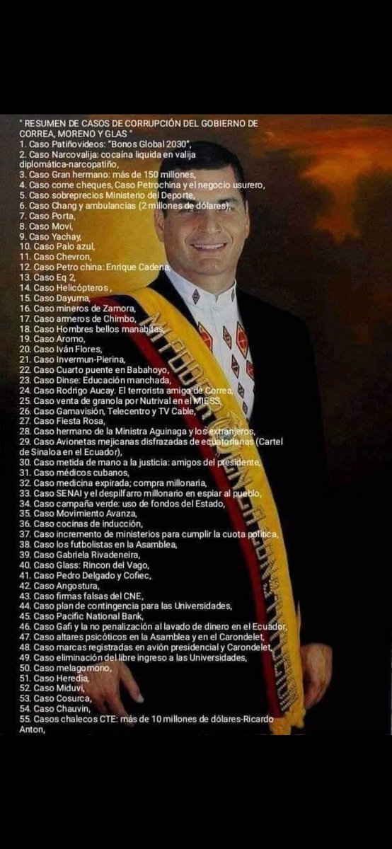 99hojas's tweet photo. #EleccionesAnticipadas2023Ec

Se nota Noboa no es en realidad confrontativo porque si se quiere hablar de funcionarios CORRUPTOS al correismo se lo puede arrastrar por horas... Otros lo habrían hecho.

#Debate2023 #Elecciones2023 
Empezando por el lider y el dueño del partido... https://t.co/6vPvFv2ZC4