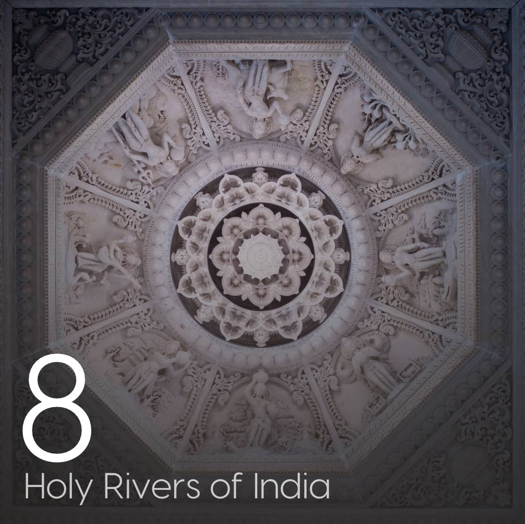 As we count down to the grand opening, let the celestial forms of India's 8 sacred rivers be your guides to the spiritual wonders of Akshardham Mahamandir. #AkshardhamOpening2023 #LegacyofInspiration #Akshardham