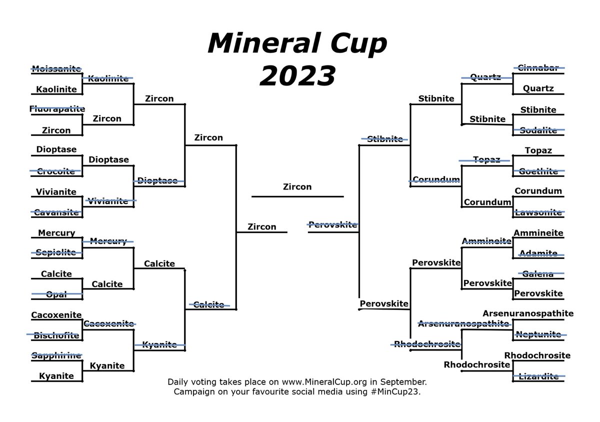 After an intense match with 3757 votes, perpetual runner-up #Zircon takes the #MinCup23 Championship by just 61 votes over #Perovskite!