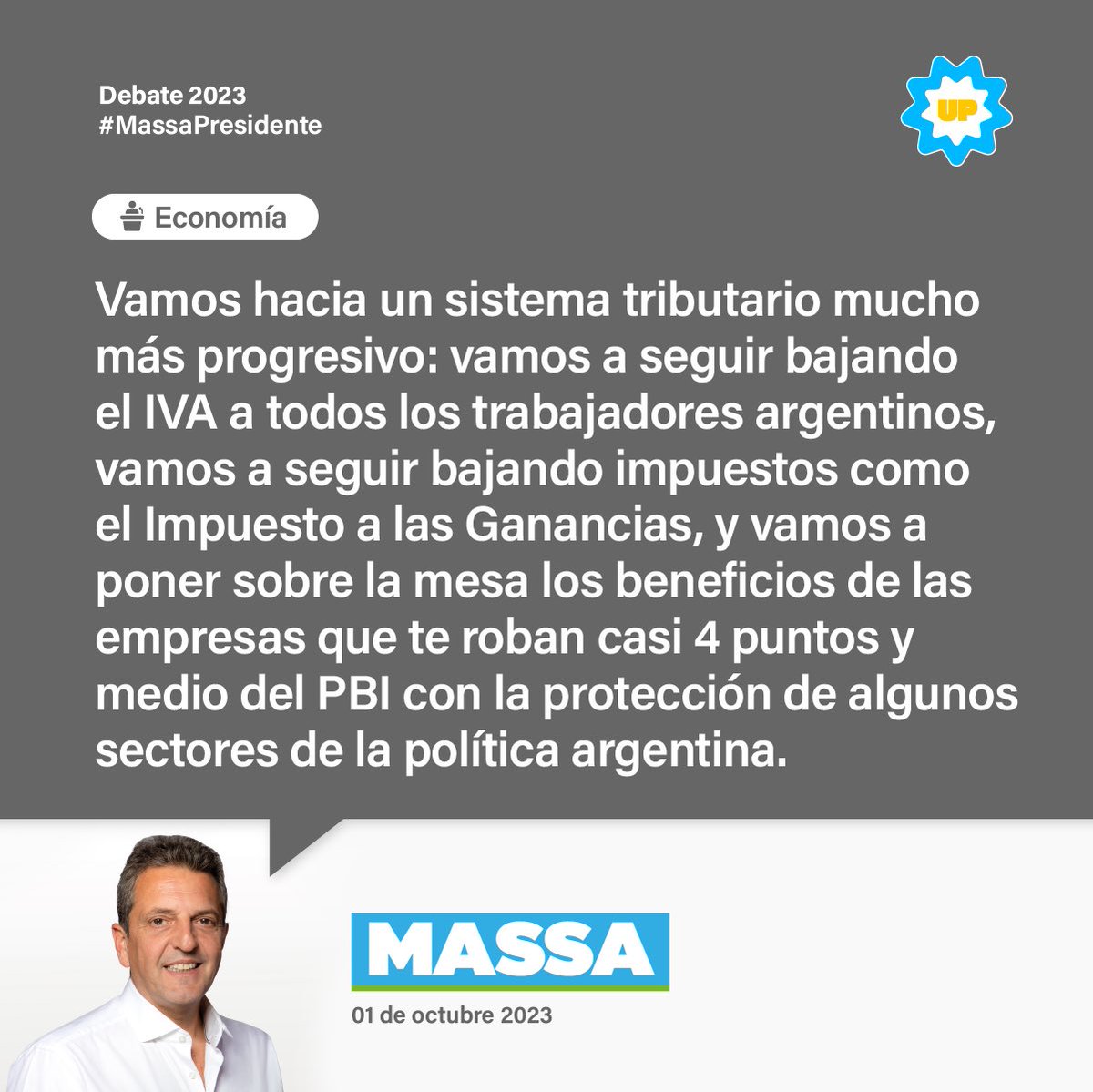 » ECONOMÍA 

#Debate2023 • #MassaPresidente 🇦🇷