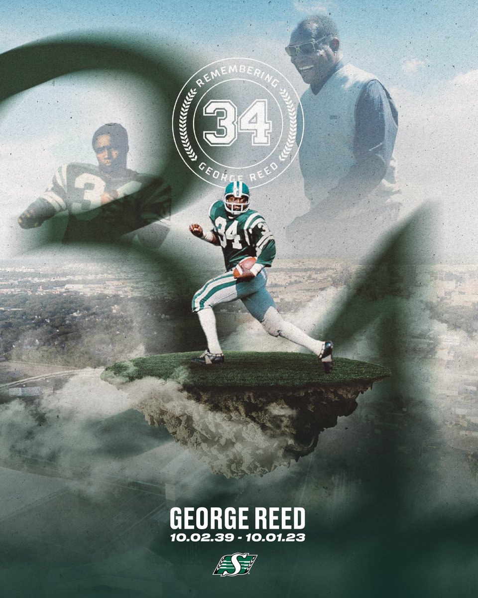 It is with great sadness and broken hearts that the Saskatchewan Roughriders Football Club mourn the passing of one of its greatest players of all time, George Reed. 💚 bit.ly/46yVazE