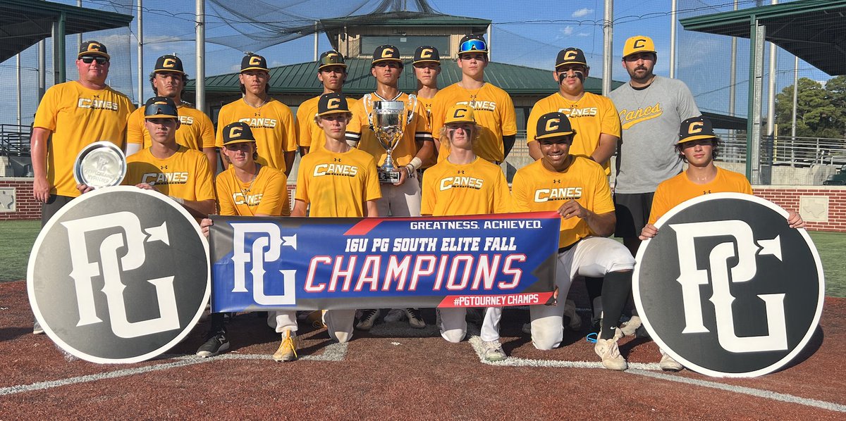 Texas_PG's tweet photo. 2023 16U WWBA South Elite Fall Championship (SO)

🥇 Canes Southwest 2026
🥈 HP 2026 Castillo
🏆 MVP- Chase Pearrow
🏆 MVPitcher- Darek Paiz https://t.co/ORwndKUVPo