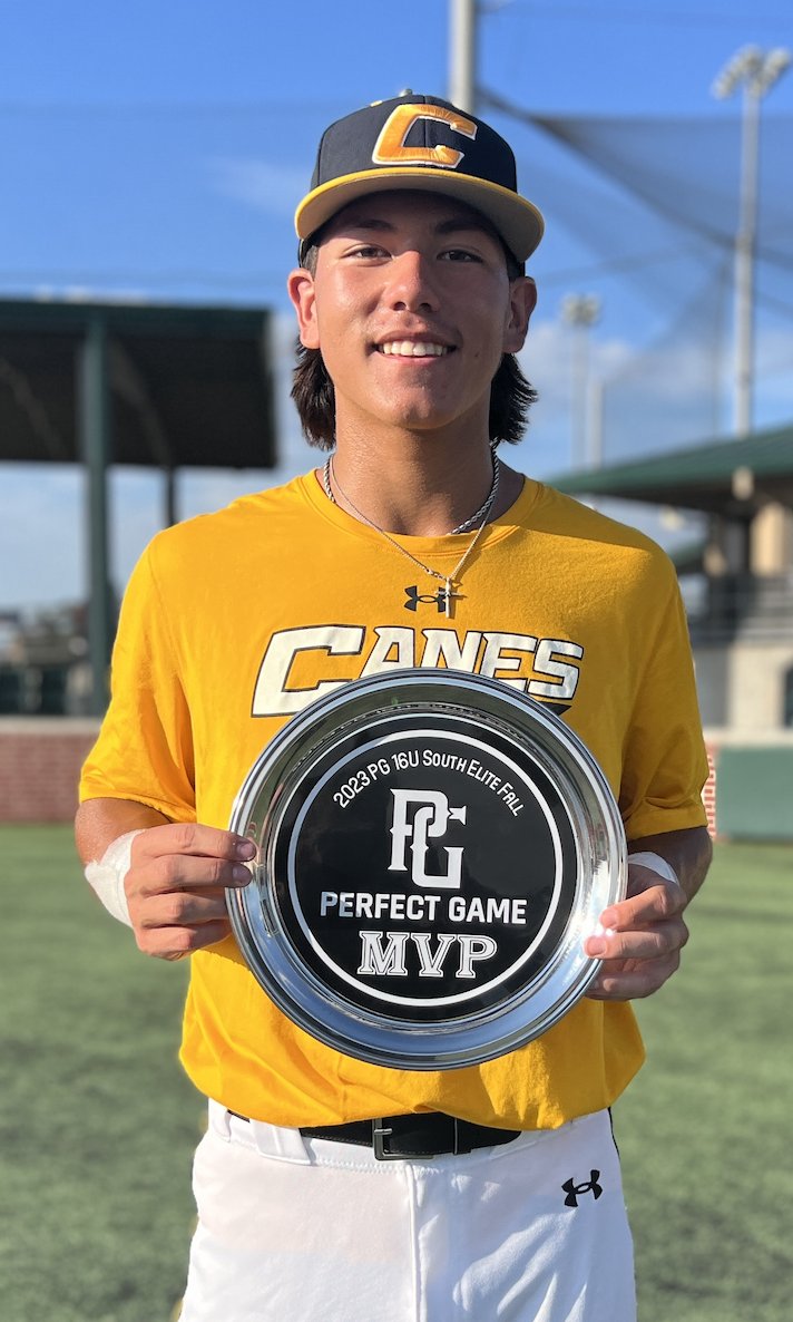 Texas_PG's tweet photo. 2023 16U WWBA South Elite Fall Championship (SO)

🥇 Canes Southwest 2026
🥈 HP 2026 Castillo
🏆 MVP- Chase Pearrow
🏆 MVPitcher- Darek Paiz https://t.co/ORwndKUVPo