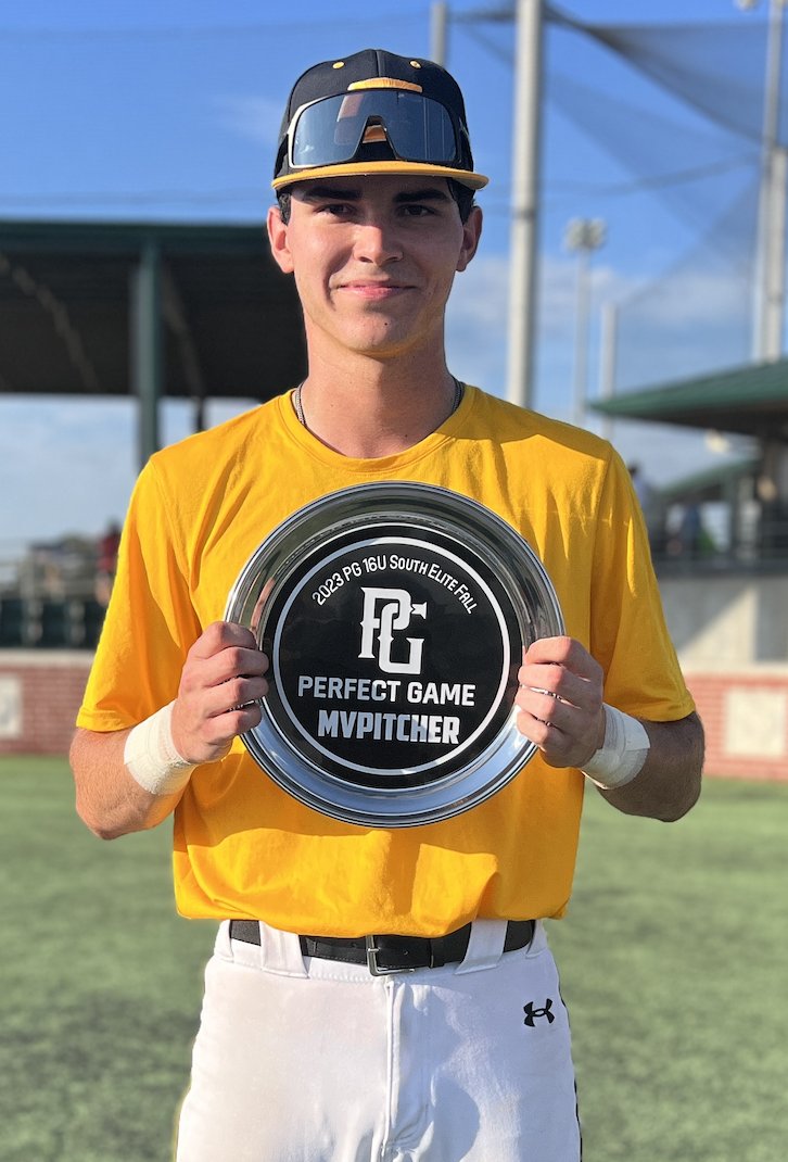Texas_PG's tweet photo. 2023 16U WWBA South Elite Fall Championship (SO)

🥇 Canes Southwest 2026
🥈 HP 2026 Castillo
🏆 MVP- Chase Pearrow
🏆 MVPitcher- Darek Paiz https://t.co/ORwndKUVPo