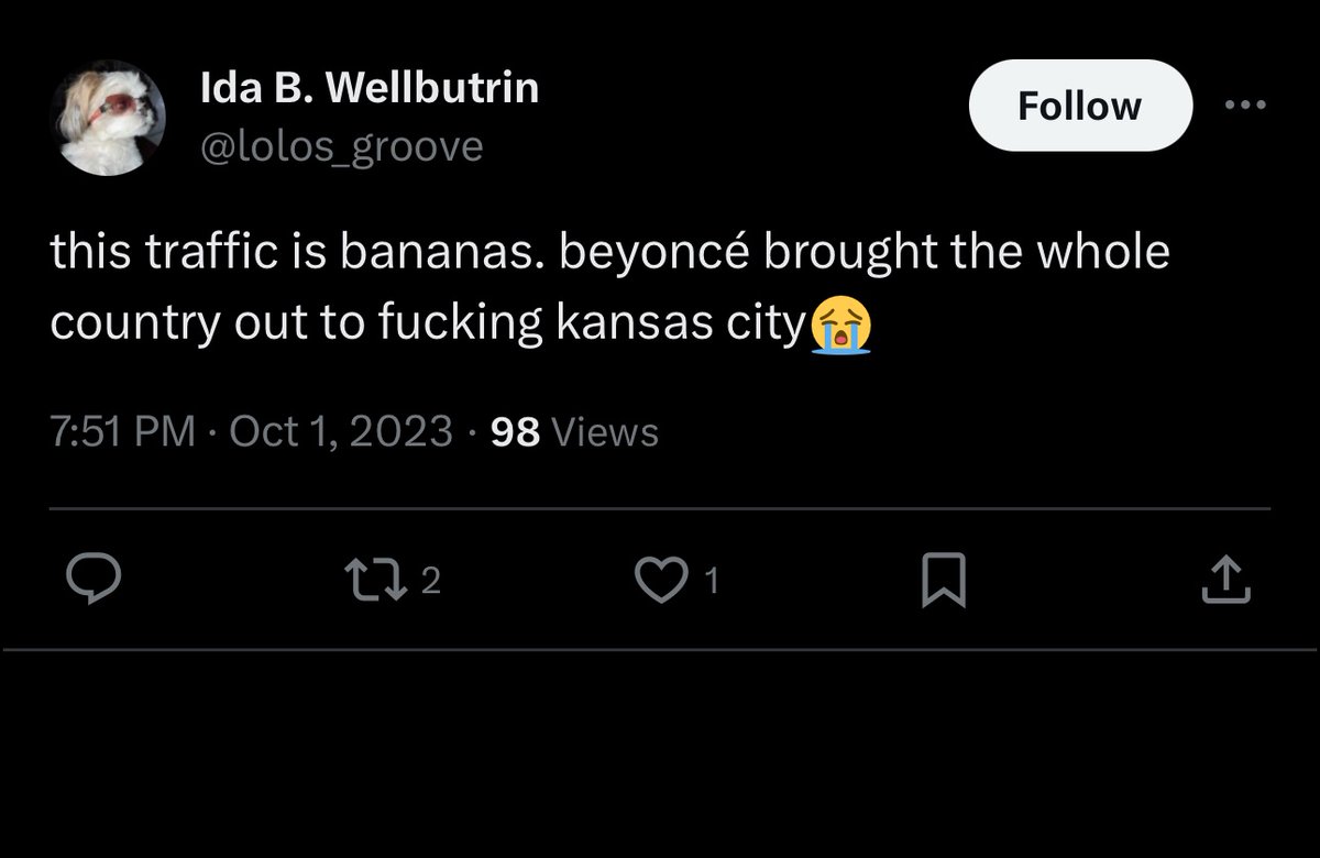 DynYoung's tweet photo. Kansas City residents express frustration over unprecedented INTENSE traffic jams caused by the Beyoncé concert 🎤. Many fear they'll miss the concert due to gridlock. #BeyonceInKC #TrafficAlert #ConcertChaos #KansasCityTraffic #RENAISSANCEWorldTour https://t.co/OzYSYzBKoV