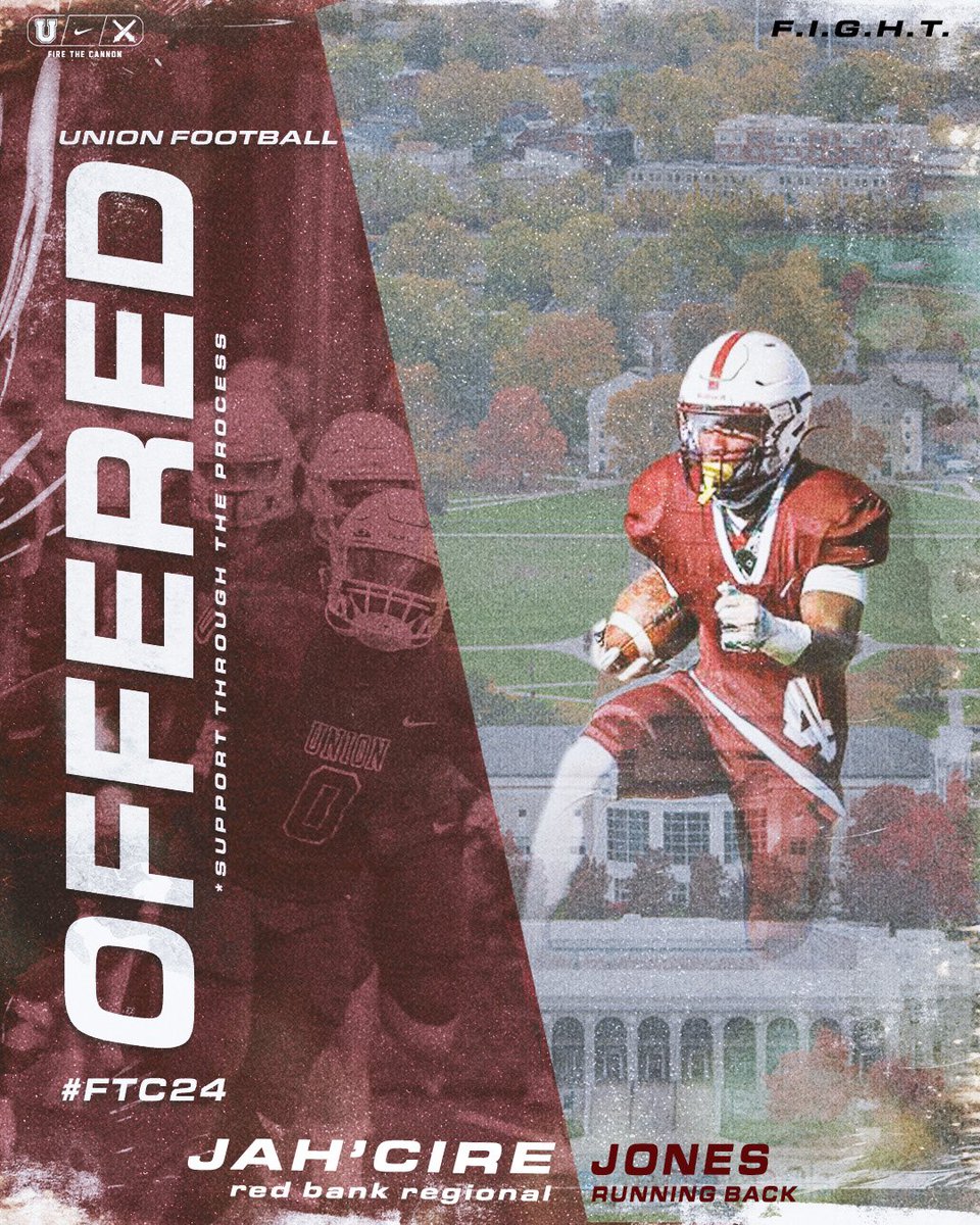 JahcireJones's tweet photo. Beyond blessed for the opportunity. Let’s goo!!! @UnionCollegeFB @Coach_Poppe @CoachAJG @Coach_Skjold https://t.co/niefG1swU5