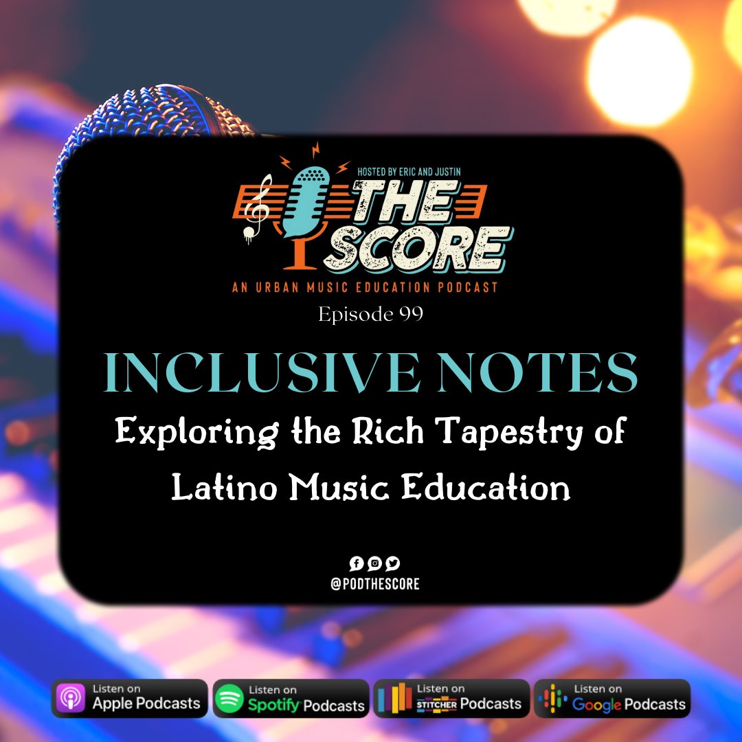 💥 Fresh on The Score Podcast 💥

🎙 Episode 99- Inclusive Notes: Exploring the Rich Tapestry of Latino Music Education

▶️ Listen on your go-to podcast platform or click the link: linktr.ee/thescorepodcast

✊🏽 Show some love for The Score: patreon.com/podthescore

#UrbanMusicEd 🎵