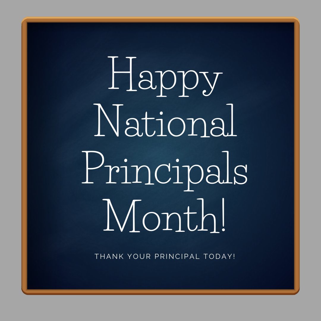 mckinneyisd's tweet photo. It’s National Principals Month! Be sure to celebrate the person who leads your school. #WeAreMcKinney https://t.co/9sllJ6IO5L