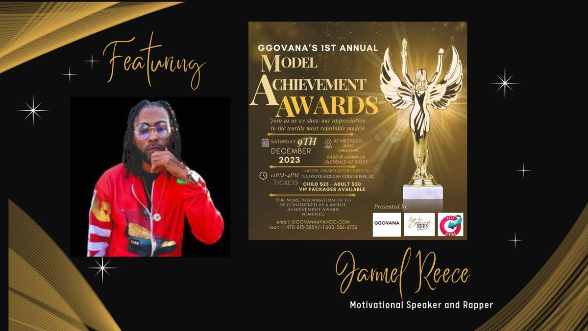 BOOKED &amp; BUSY ‼️I am excited to announce @smillsmedia will be doing RED CARPET interviews and taking the stage alongside MOTIVATIONAL SPEAKER AND RAPPER <a href="/jarmelreecelive/">jarmelreece.live</a>

SAT DECEMBER 9TH 
@ GGOVANA'S 1ST ANNUAL MODEL AWARDS SHOW

• TICKETS AVAILABLE ON EVENTBRITE
