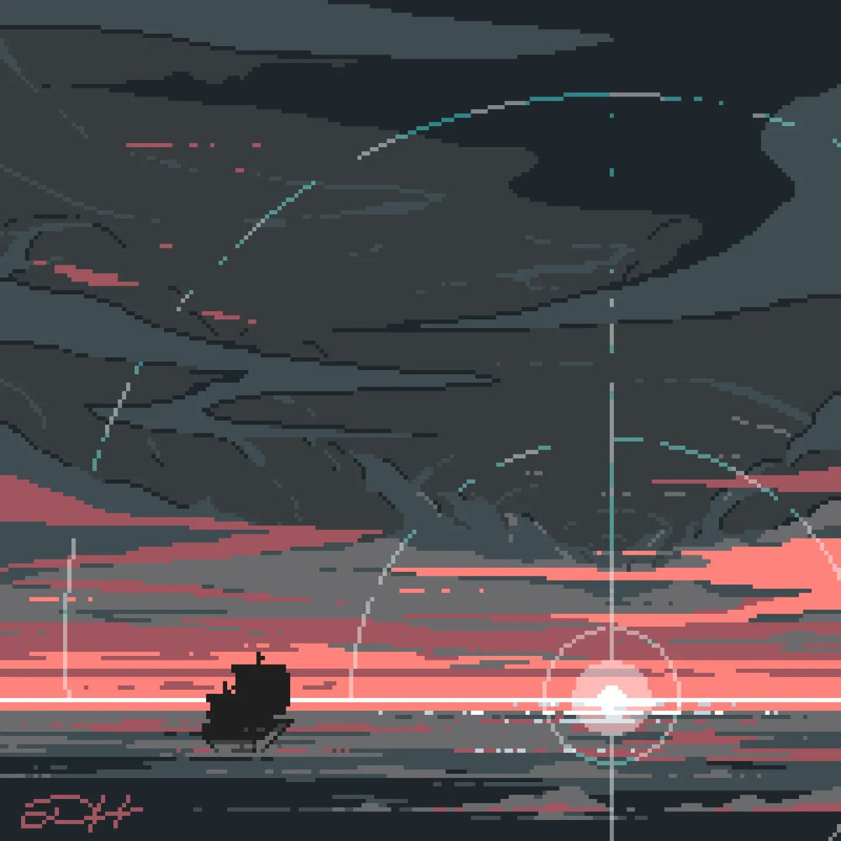 TheDavishi's tweet image. Day 1 - Dawn.
#pixelart #ArtoBit23