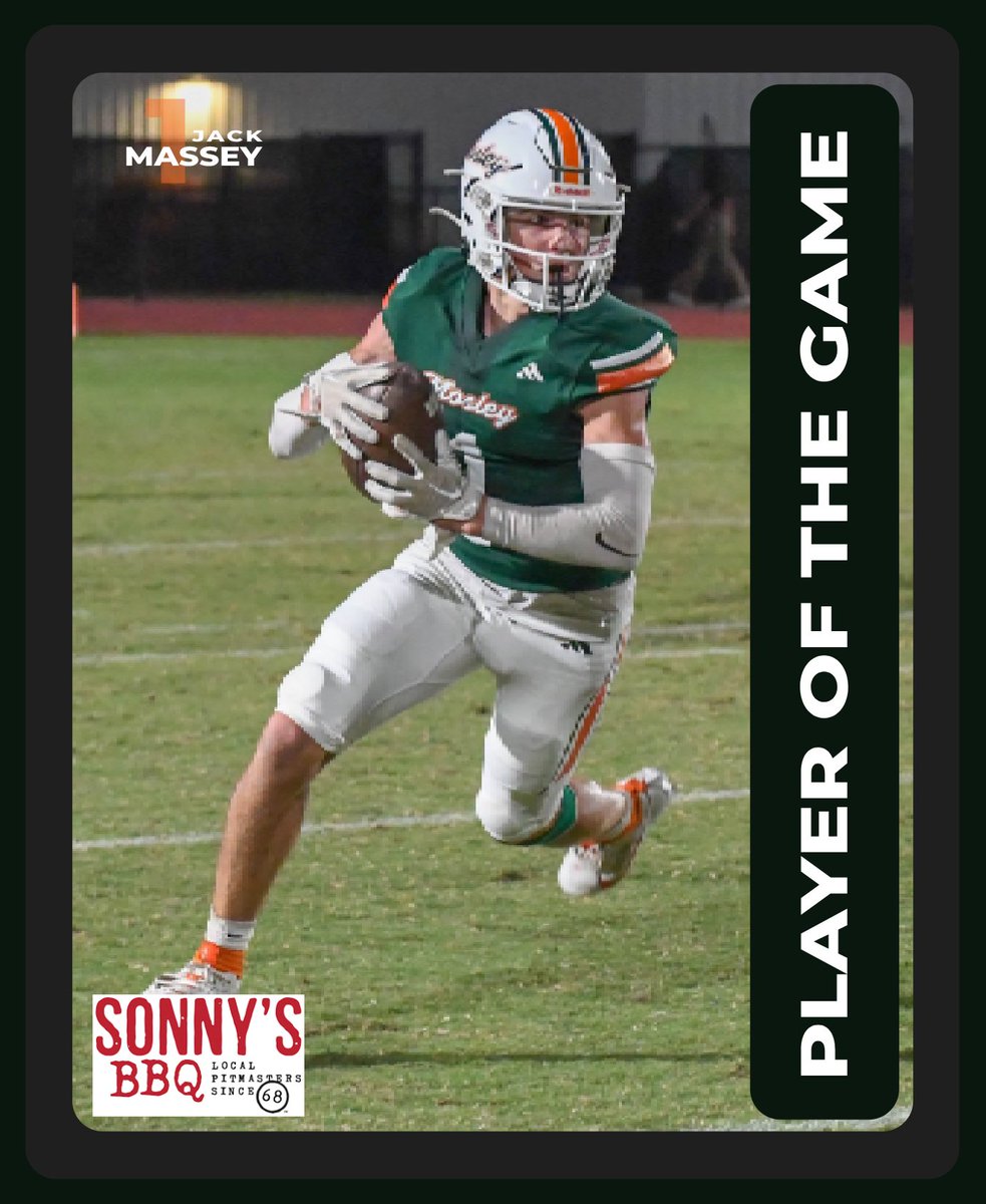 Congratulations to <a href="/JackMassey33/">Jack Massey</a> on being named Sonny’s BBQ Player of the Game. 
#MosleyMade