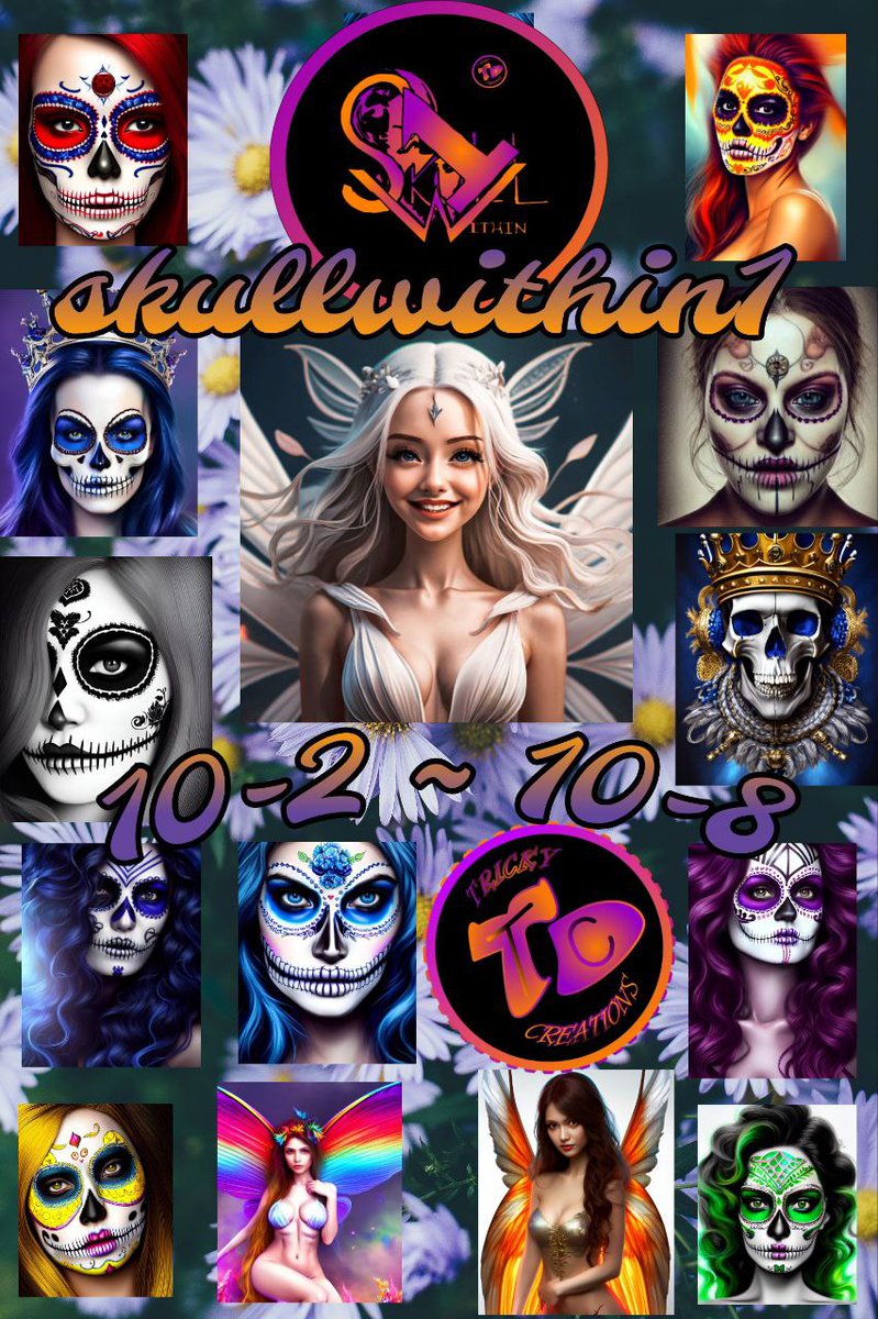 mikejesstrick's tweet photo. 10/2 – 10/8
Sugar Skulls & Fairies have 10% referral code
SPECIAL NFT
https://t.co/MPTlwSQUt1
Sugar Skulls
https://t.co/5aeDeRg2Sl
Fairies
https://t.co/z6xHbR4etx
B&W
https://t.co/Ld80Qlwhyv
1 OF 1 :
Sueño Azúcar https://t.co/Jr4EnGiHl5
Royalty
https://t.co/t2y3iibaw6 https://t.co/2CkqSBiy7f