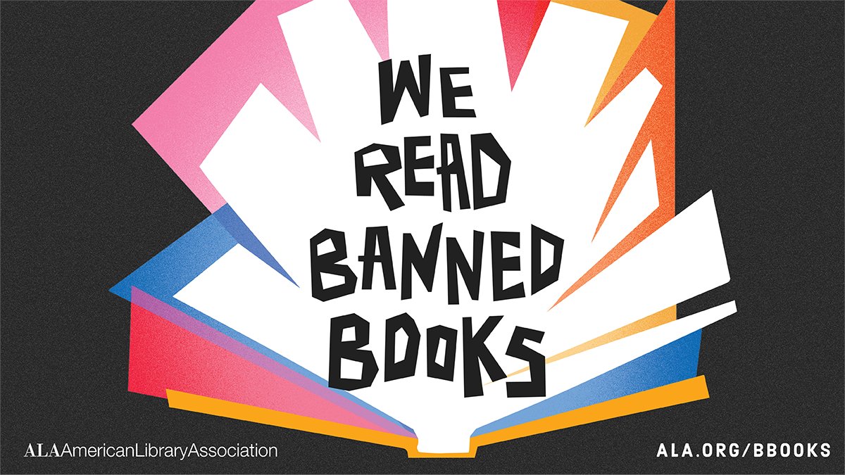 It's #BannedBooksWeek! Celebrate our freedom to read by checking out and reading #bannedbooks! 
.
Learn more: ala.org/bbooks
.
@ALALibrary @BannedBooksWeek @harriscountypl
.
#FREADom #UniteAgainstBookBans #BanBookBans #intellectualfreedom #freedomtoread