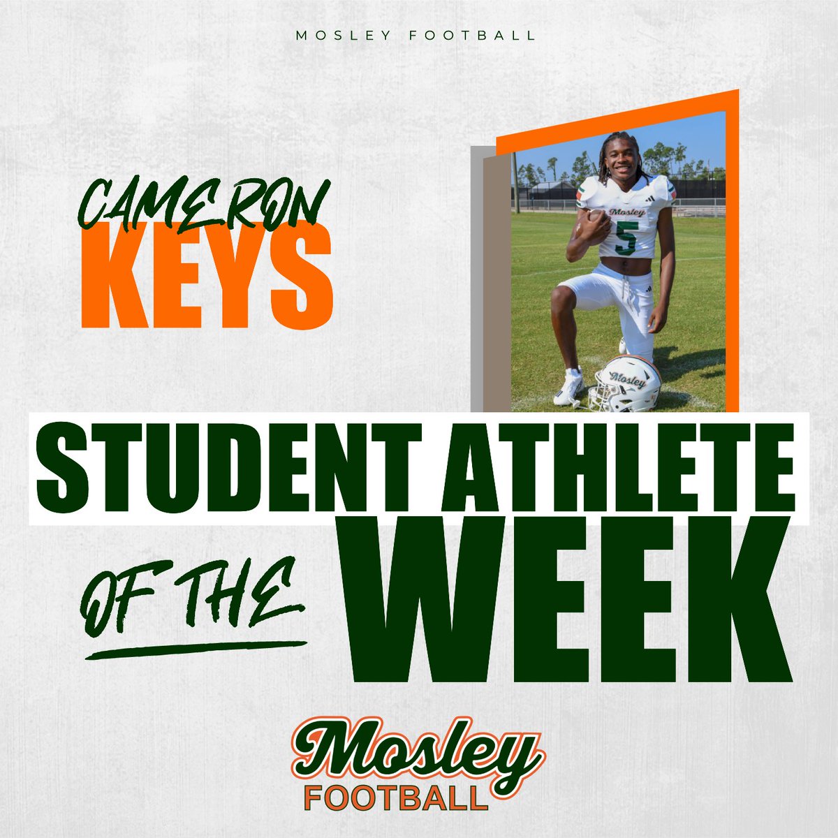 Congratulations to <a href="/cameronkeys18/">cameron(killacam)keys🦍</a> on being Student Athlete of the Week!
#MosleyMade