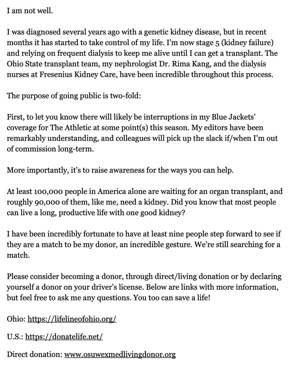 Some personal news I've been encouraged to share: