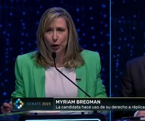 La que mejor manejo las réplicas 
La de mejores frases 

Va a sacar el 2%