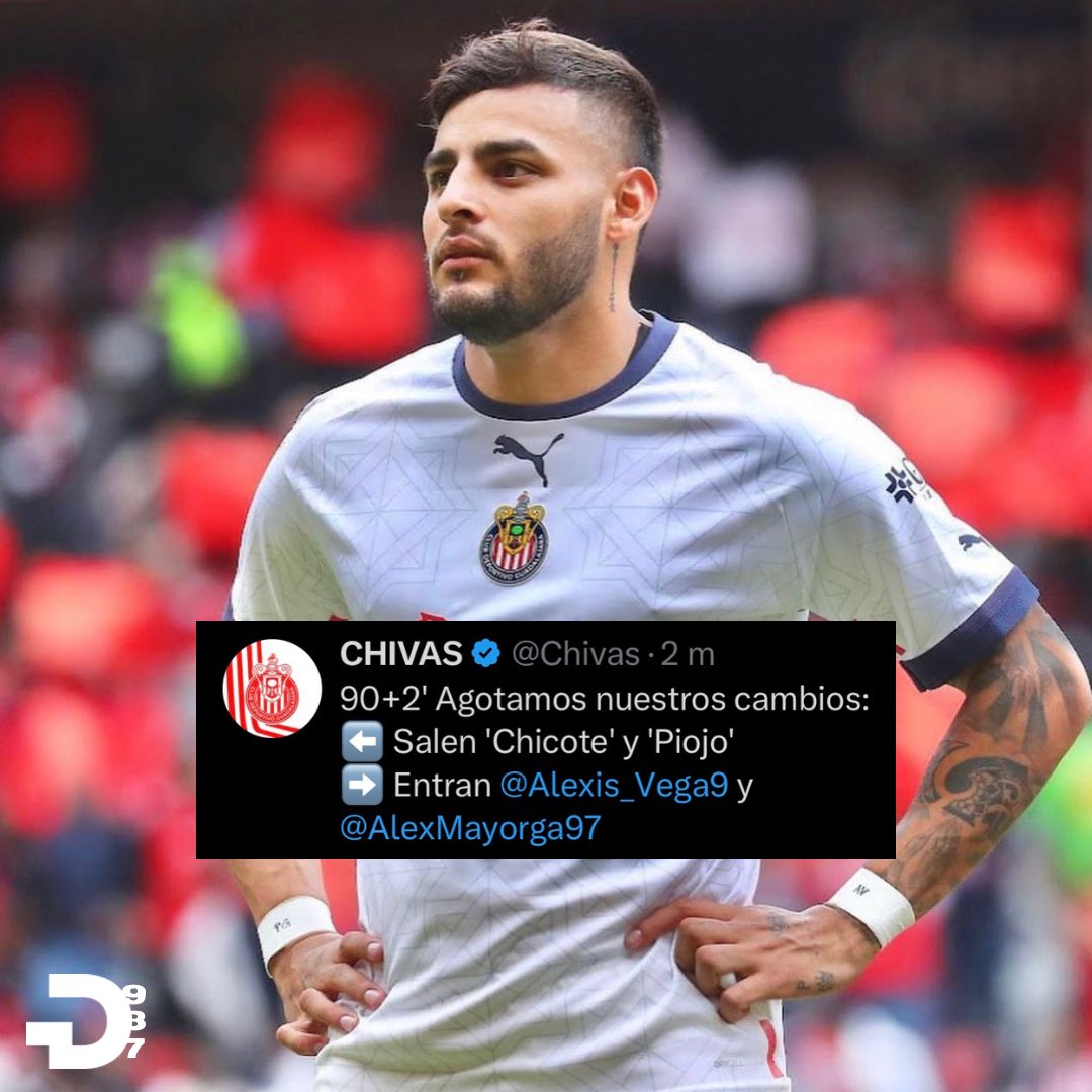 ¿Se va de #Chivas? 🤔

Alexis Vega únicamente jugó 6 minutos en un partido en el que el rebaño iba perdiendo. 

¿Será que se acabo el amor ente Vega y la afición rojiblanca?

#alexisvega #chivas #ligamx