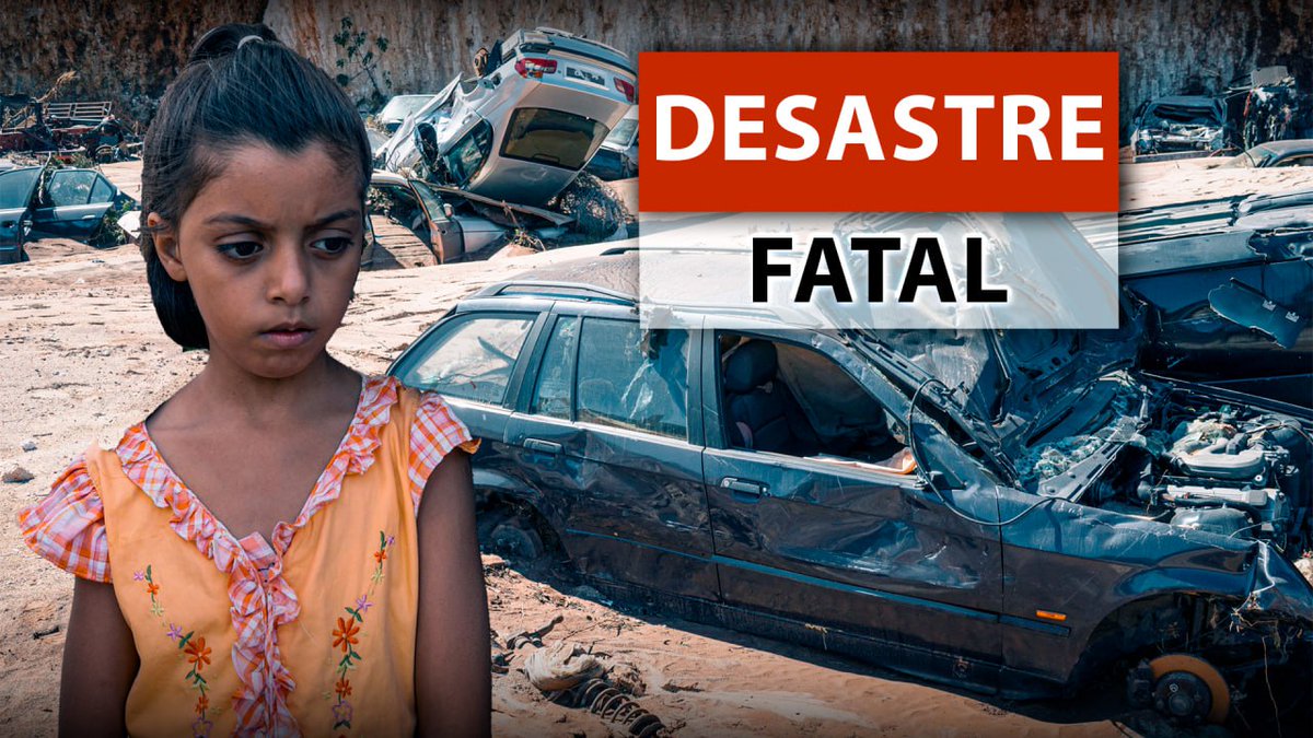 SociedaCreativa's tweet image. Tragedia en Libia: "#Enterramos los #cadáveres en #fosas #comunes"
10 DE SEPTIEMBRE 2023
🌊 #Libia, azotada por #tormentaDaniel, que afectó gravemente a #Grecia, #Turquía y #Bulgaria. 💦En ¡ 24 horas llovió 40 veces más de lo normal en el mes! #Capital
🎬youtu.be/eTMIDfe4sJ4