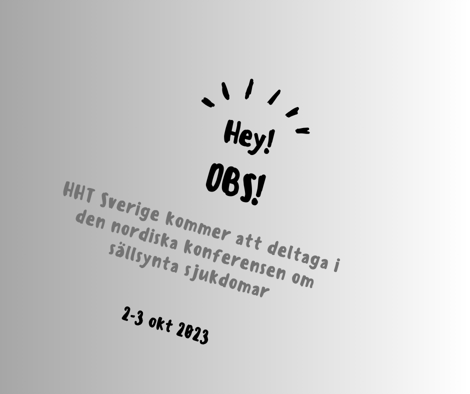 🌟 HHT Sverige deltar i den nordiska konferensen om #sällsynta #sjukdomar den 2–3 oktober! Viktig möjlighet att påverka framtidens sjukvård. #NNRD <a href="/socialstyrelsen/">Socialstyrelsen</a> <a href="/sallsynt/">Sällsynta diagnoser /Rare Diseases Sweden</a> #hybridevenemang #https://www.socialstyrelsen.se/kalendariet/nordisk-konferens-om-sallsynta-sjukdomar/