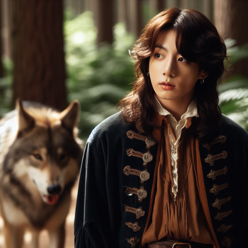 O vice-general alfa Kim Taehyung e o Jovem Mestre ômega Jeon Jungkook #WolfsBaneTK 🥹
