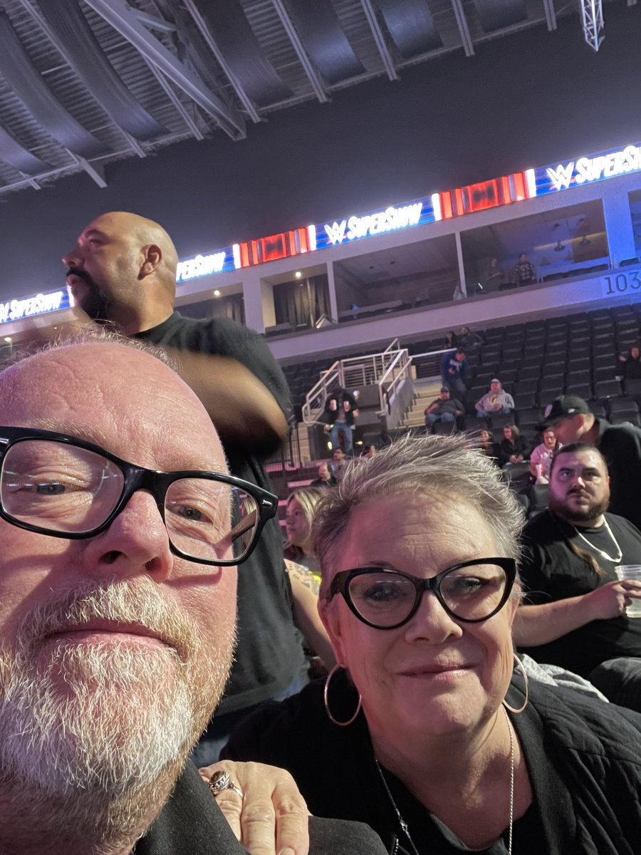 Been a <a href="/WWE/">WWE</a> fan since the early 80’s and we are finally seeing out first live event! Good luck <a href="/CodyRhodes/">Cody Rhodes</a> #wwestateline #theamericannightmare
