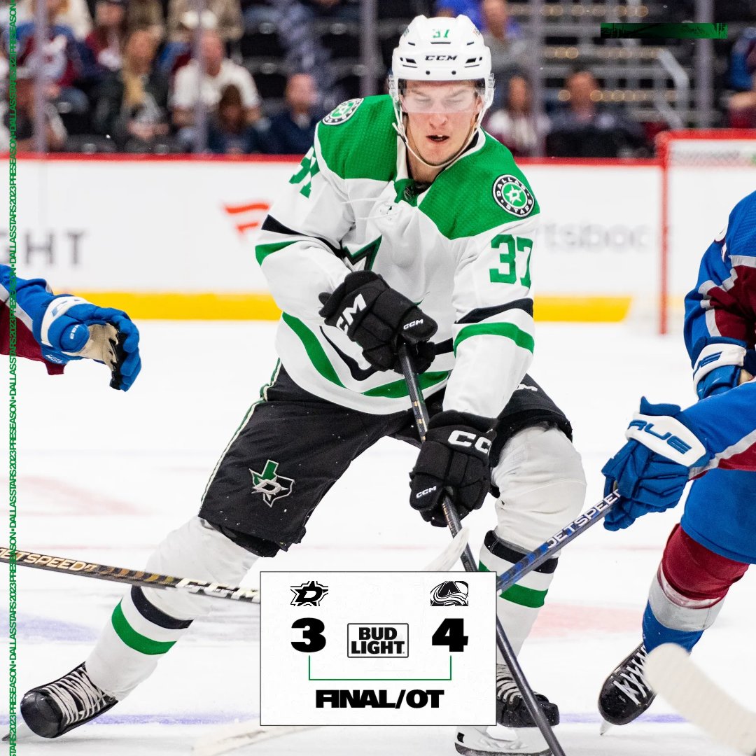 Almost had 'em. 

Reminder: It's preseason.

<a href="/budlight/">Bud Light</a> | #TexasHockey