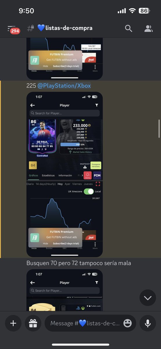 DopManull's tweet photo. Algunas de las recomendaciones en el Discord de @FutAR_Trader hoy en la tarde, todavía hay cupos!!!! https://t.co/MzXv0GNiV5