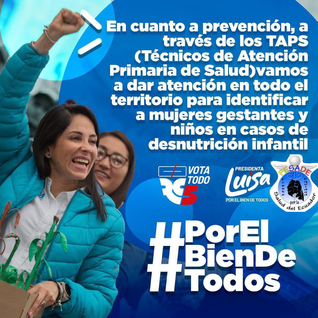FESADECUADOR's tweet photo. #Importante Se fortalecerá el Primer Nivel de Atención en Salud en la Prevención con los #TAPS. 

@MashiRafael @pacohidalgorc https://t.co/8LfC2AN78w