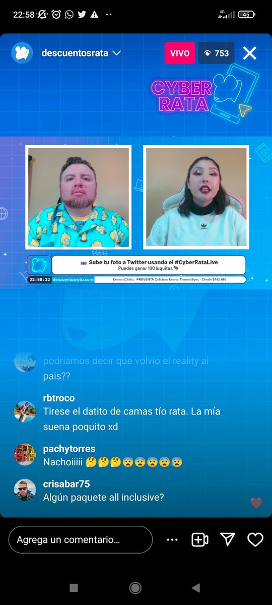 thyare_WCKD_S's tweet photo. Viendo ofertas #CyberRataLive https://t.co/T5z9OMn0VT