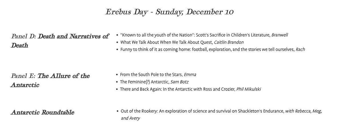 YOUR TERROR CAMP 2023 PANEL LINEUP IS HERE! We are so excited to hear from all of these amazing presenters over two days in December 🤩👏

terror.camp/2023-program