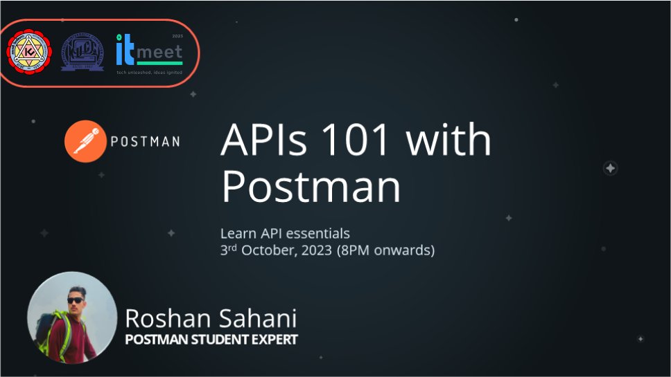 felix_hud's tweet image. As a Postman Student Expert, I'm hosting the "Postman API 101 Workshop" on October 3rd.
Register Here: bit.ly/KUapi101
The workshop will be online via zoom.
#APIWorkshop #PostmanStudentExpert #ITMEET #PostmanStudent #PostmanAPI #API101