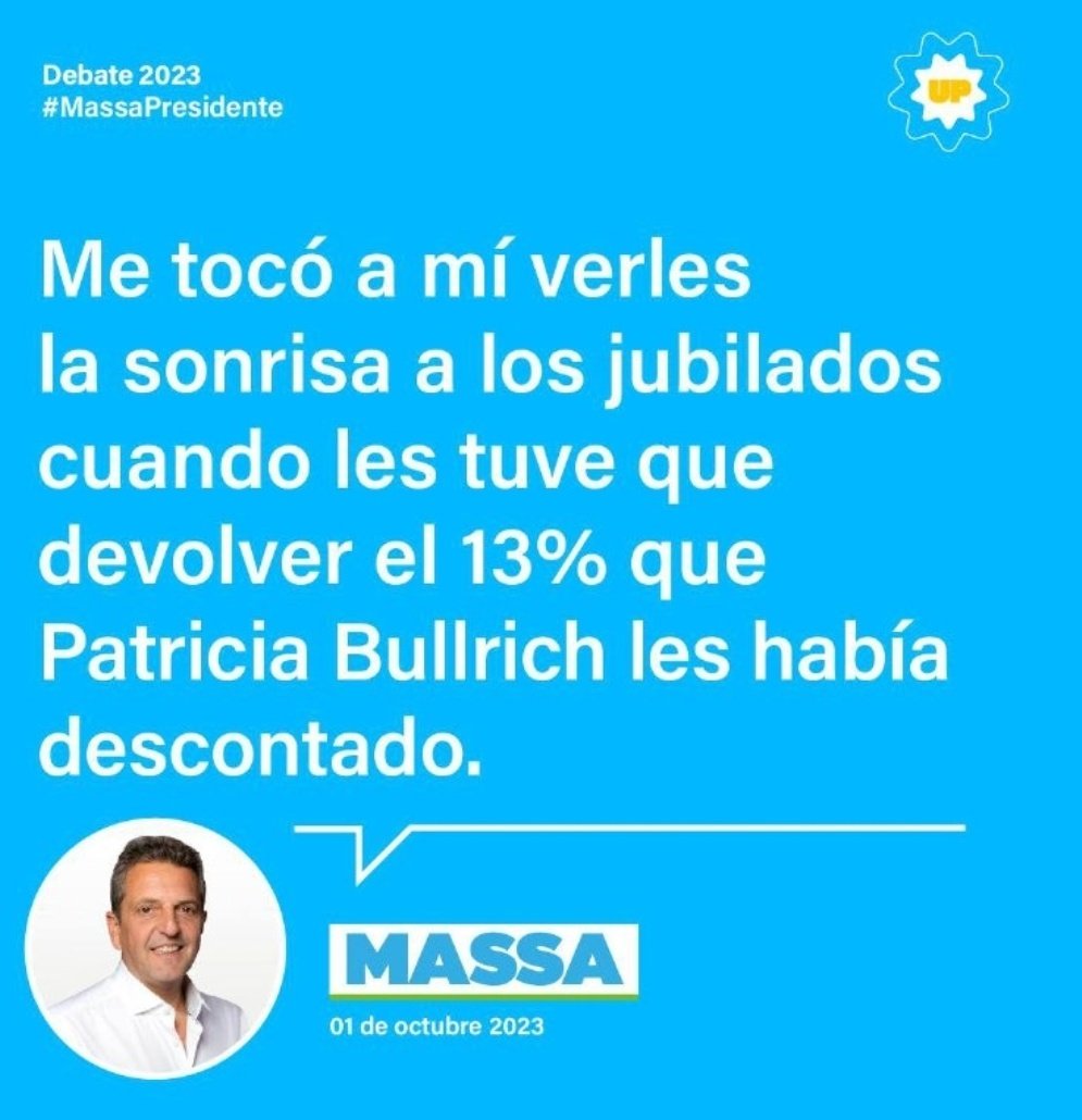 anmborquez1's tweet photo. El futuro presidente de todos los Argentinos @SergioMassa aunque todos los balazos van dirigidos a él, los está paseando a los demás candidatos en el #DebatePresidencial 
#MassaPresidente https://t.co/AxJS58CwGi