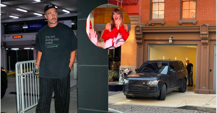 ChristWire's tweet image. Rumors: Travis Kelce Spends Night At Taylor Swift's Apartment, His Black SUV Seen Leaving Hours Before KC Chiefs Sunday Night Game Versus Jets - (christwire.org)