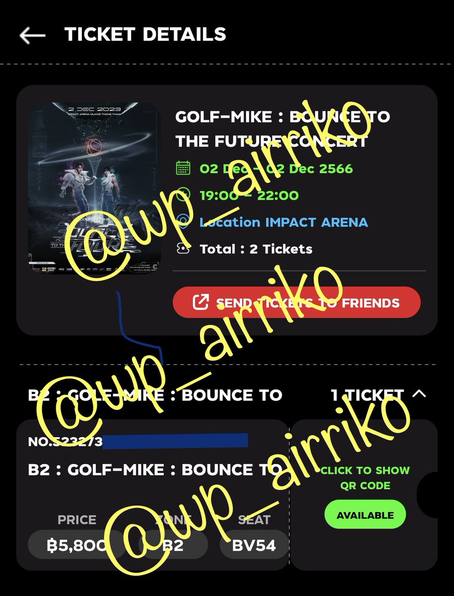 Wp_Airriko's tweet photo. ปล่อยบัตร 5800  2ใบ  แยกซื้อได้ค่าา 
❗️เหลือ 4800 ค่ะ ❗️ต่อรองลดได้อีก
#โตมากับกอล์ฟไมค์ 
#กอล์ฟไมค์ #GOLFMIKE
#GolfMikeFirstReunion 
#ตำนานผมรากไทร 
#GOLFMIKEBounceToTheFutureConcert  
#BounceToTheFuture 
#ConcertFanFest 
#คอนแฟนเฟสNEWS https://t.co/WMYJllPJf5