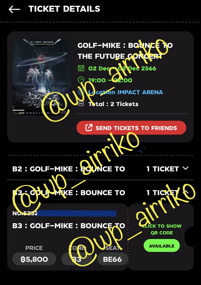 Wp_Airriko's tweet photo. ปล่อยบัตร 5800  2ใบ  แยกซื้อได้ค่าา 
❗️เหลือ 4800 ค่ะ ❗️ต่อรองลดได้อีก
#โตมากับกอล์ฟไมค์ 
#กอล์ฟไมค์ #GOLFMIKE
#GolfMikeFirstReunion 
#ตำนานผมรากไทร 
#GOLFMIKEBounceToTheFutureConcert  
#BounceToTheFuture 
#ConcertFanFest 
#คอนแฟนเฟสNEWS https://t.co/WMYJllPJf5
