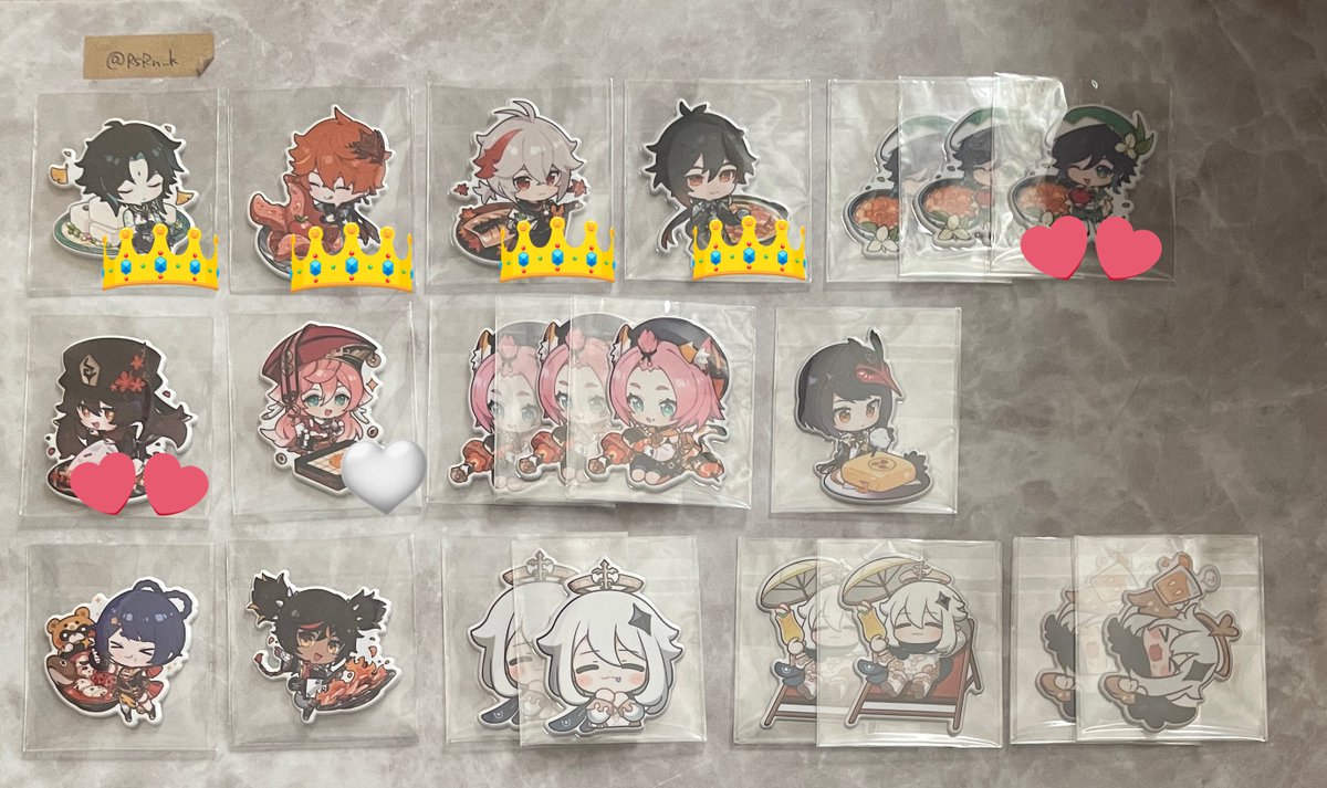 RsRn_k's tweet photo. 🪶交換 譲渡
原神 アニメエキスポステッカー Anime expo シール

譲♡
楓原万葉 鍾離 タルタリヤ 魈 ウェンティ 胡桃 煙緋 ディオナ 九条裟羅 パイモン 辛炎 香菱

求♡
ロサリア or 1500円＋送料

条件⤵︎ ︎ https://t.co/rgvHEnBssB