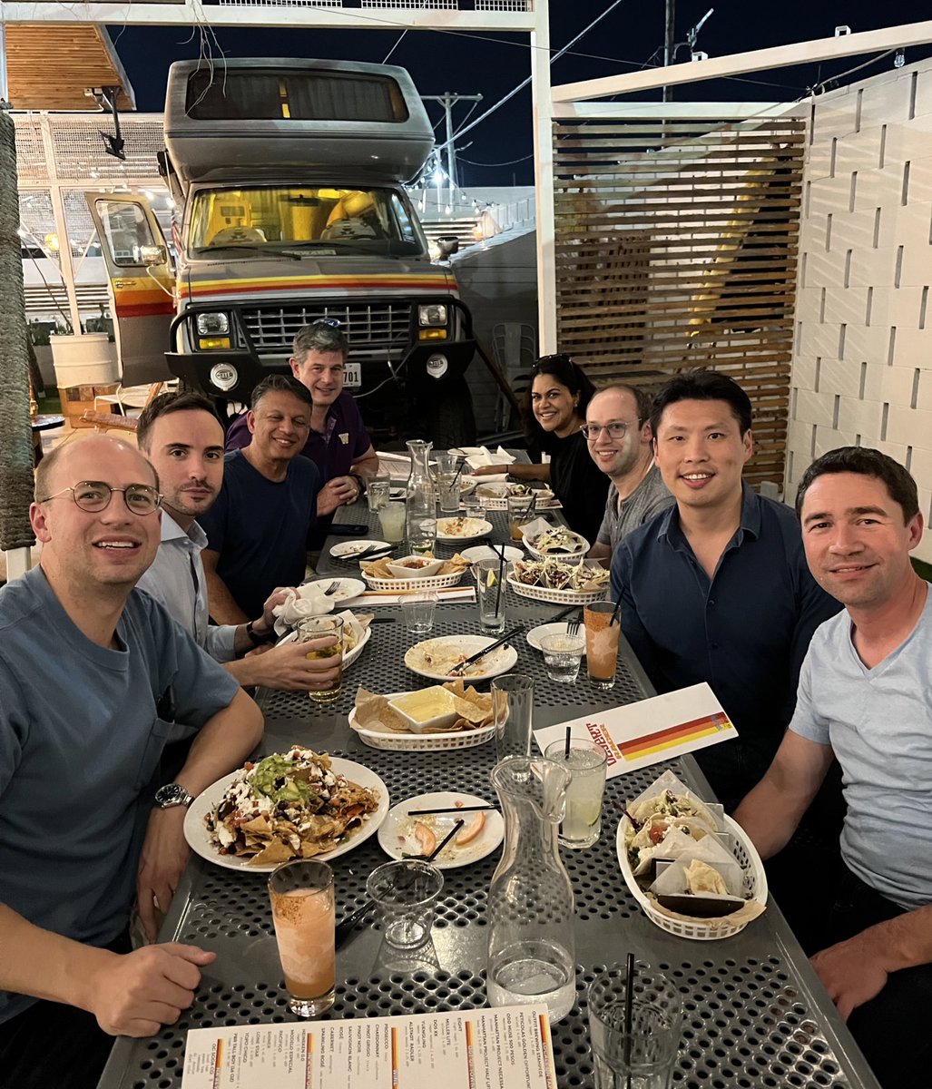 WalterChanMD's tweet photo. Best part of attending conferences - spending amazing time w/ friends & colleagues 🍽️
It’s great seeing everyone in Dallas!
#AFS2023 #EsoCrew #BetterTogether @ForegutSociety
@ellebelle18 @KristleLynchMD @DJodorkovskyMD @ReenaChokshiMD @AfrinKamalMD @anh_nguyenMD @RenaYadlapati https://t.co/C1YvEOGzTl