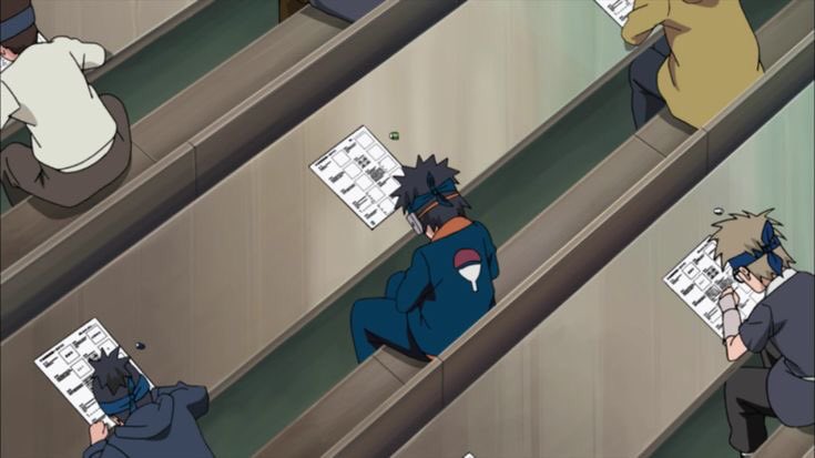 (กำลังแอบลอกข้อสอบ)