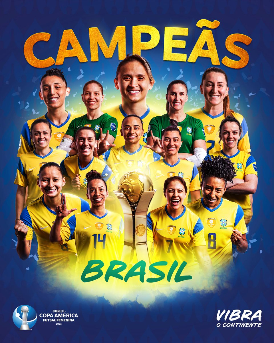 👑 ¡Las reinas del futsal! 🏆

🇧🇷 Brasil venció 2-0 a Argentina 🇦🇷 y conquistó su séptima CONMEBOL #CopaAmérica™️ Futsal Femenina 

⭐⭐⭐⭐⭐⭐⭐

#CAFutsalFem #VibraOContinente #VibraElContinente #FútbolFemenino #FútbolPasiónFemenina